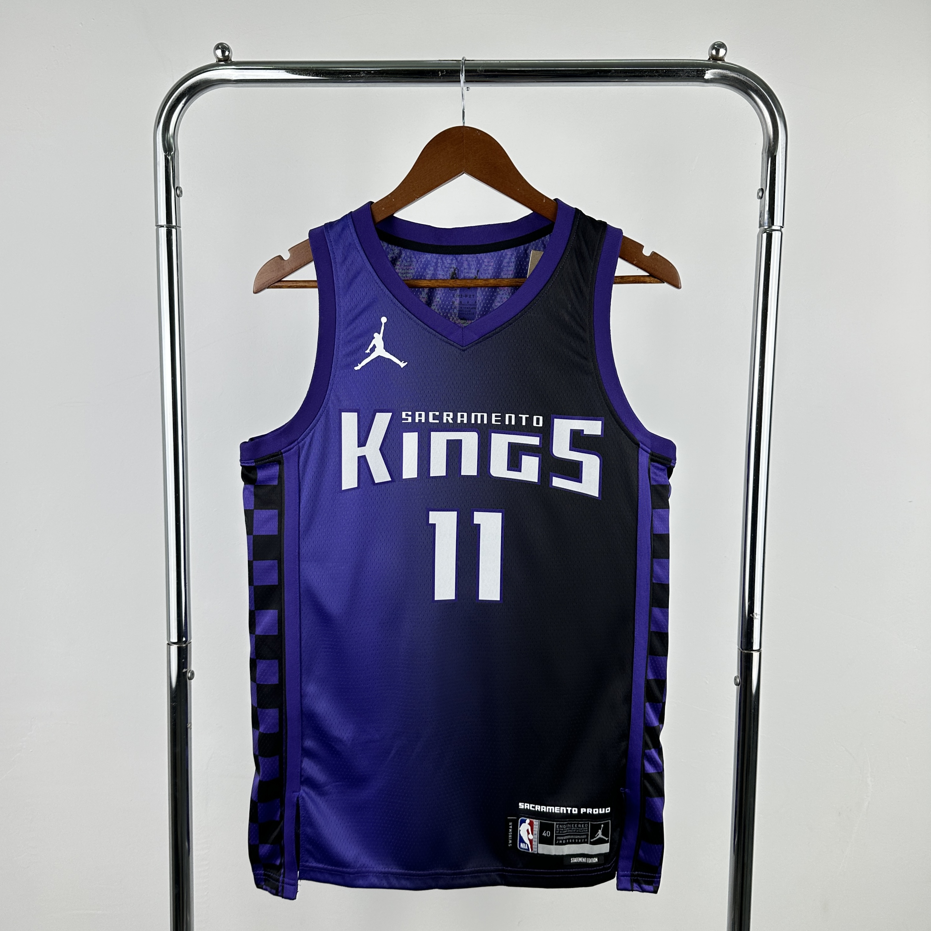 Men Sacramento Kings #11 Sabonis Purple Season 2024 NBA Jersey